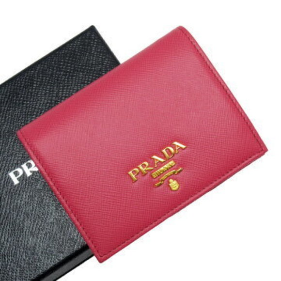 Prada Wallet Pink Saffiano Leather - Picture 1 of 3